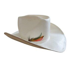 VINTAGE SMITHBILT HATS CALGARY Raffia Cowboy Hat Western Southwestern Rodeo